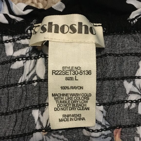 Shosho Ruched Daisy Summer Tie Shoulder Crop Top - Picture 6 of 10